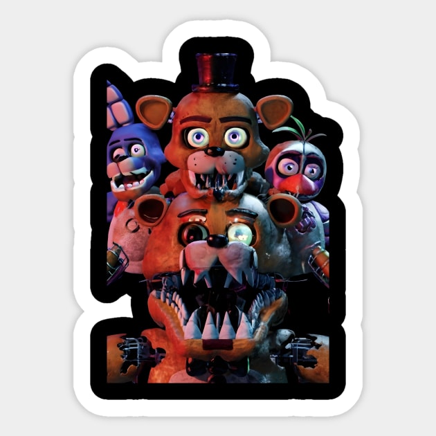 I Survived Five Nights At Freddy's Pizzeria Sticker by Farmer